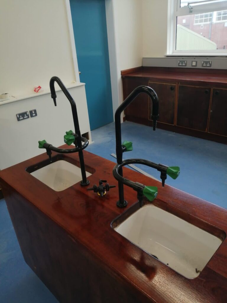 Science lab refurbishment works