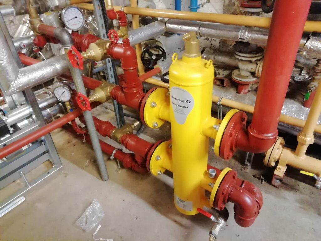 The installation of new boilers and flues by our Commercial/Industrial Division