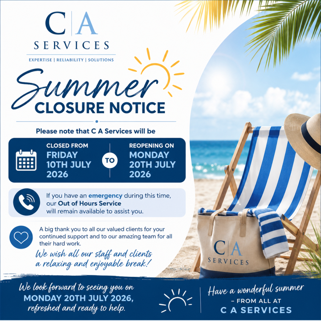 ☀️ Summer Closure Notice ☀️
